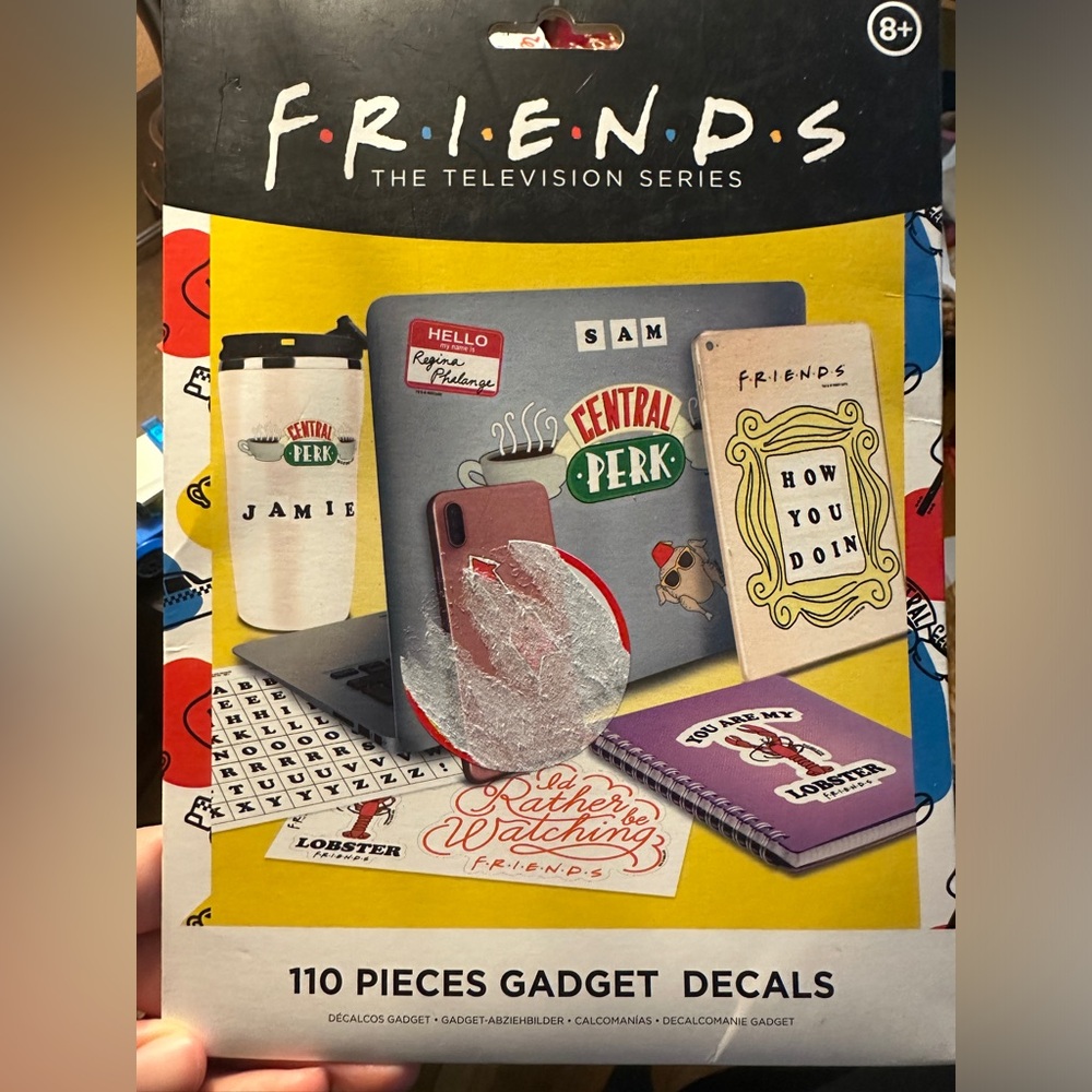 Friends Gadget Decals 110 pieces stickers for laptops, Stanley’s, tumblers, etc